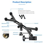 Neewer 7-14 inç ayarlanabilir tablet tutucu, 360 derece döner kıskaçlı mikrofon standıyla bağlantı için, iPad, iPad Pro, iPad Air, Google Nexus Samsung Galaxy ile uyumlu