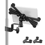 Neewer 7-14 inç ayarlanabilir tablet tutucu, 360 derece döner kıskaçlı mikrofon standıyla bağlantı için, iPad, iPad Pro, iPad Air, Google Nexus Samsung Galaxy ile uyumlu