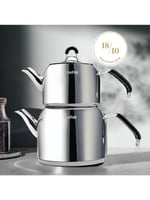 Nehir 29006 Maxi Modern Çelik Çaydanlık Takımı