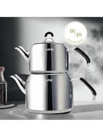 Nehir 29006 Maxi Modern Çelik Çaydanlık Takımı
