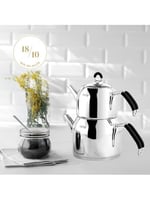 Nehir 29006 Maxi Modern Çelik Çaydanlık Takımı