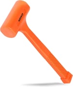 NEIKO 02848A Totschlaghammer 1,4 kg, neon turuncu, tek gövdeli şekilli, kareli sap, kıvılcım ve geri tepmeye dayanıklı