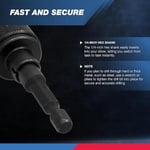 NEIKO 20753A hızlı sıkıştırmalı matkap aynası adaptörü, 1/4 inç altıgen şaft, akülü tornavidayı saniyeler içinde matkaplara dönüştürür, yuvarlak şaftlı matkap için, sıkma için anahtar gerekmez