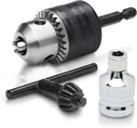 Neiko® 20754 bir 3/8 CHUCK dönüştürücü, Quick Change şaftlı sürücüler için | 1/2 adaptör dahil