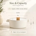 Neoflam Fika Cam Kapaklı Alüminyum Döküm Tencere 22 Cm