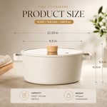 Neoflam Fika Cam Kapaklı Alüminyum Döküm Tencere 24 Cm