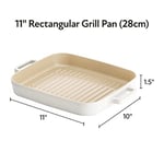 Neoflam Fika Dikdörtgen Aluminyum Grill Tava 28 Cm