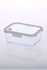 Neoflam Fika Glace Vakumlu Cam Saklama Kabı 1200 ML Gri