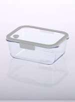 Neoflam Fika Glace Vakumlu Cam Saklama Kabı 1200 ML Gri