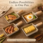 Neoflam Fika IH Induction Nonestick Kızartma Tavası Wok Tencere 5,9~11 inç/Kore Tencere Güveç Izgara Tavası (Yumurta Tavası 15 cm (5,9 inç))