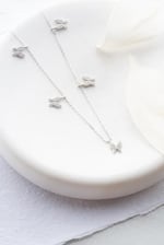 NEREZE 925 Ayar Gümüş Rodyum Zirkon Taşlı Şans Kelebek Kolye