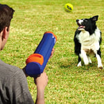 Nerf Dog 30 cm Blaster w/o Ball Clip 3 5 cm Squeak Tenis Topları - Opak Mavi/Turuncu/Gri ve Turuncu ve Mavi ve Yeşil - Seçenekler: 3.8 Inch, Small
