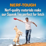Nerf Dog İnteraktif Squeaker'lı Lastik Futbol Köpek Oyuncağı, Hafif, Dayanıklı ve Suya Dayanıklı, Orta/Büyük Irklar için 15 cm Çap, Tek Birim, Kırmızı (2 paketi) - Seçenekler: 6 in, 6 in (2 paketi)