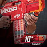 Nerf Mega Motostryke Pilli Dart Tabancası - 10 Dart Kapasiteli Şarjör ve 10 Orijinal Mega Dart Dahil - Otomatik Oyuncak Silah