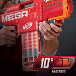 Nerf Mega Motostryke Pilli Dart Tabancası - 10 Dart Kapasiteli Şarjör ve 10 Orijinal Mega Dart Dahil - Otomatik Oyuncak Silah