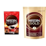NESCAFÉ Classic ve Gold Çözünebilir Kahve Paketi (2x100g)