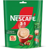 NESCAFÉ Fındık Aromalı Beyazlatıcılı Çözünebilir Kahve Karışımı, 10x17 g - Seçenekler: Extra, Fındıklı, Ice Kahve, Karamel Aromalı, Original...