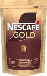 Nescafé Gold Çözünebilir Kahve Ekopaket, 200 g - Seçenekler: 50 g, 50 g (2 paketi), 50 g (6 paketi), 100 g...