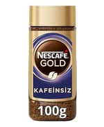 NESCAFÉ Gold Kafeinsiz Çözünebilir Kahve Cam, 100 g