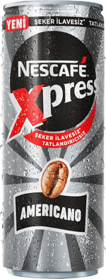 Nescafé Xpress Americano Şekersiz Soğuk Kahve 250 ml x 24