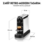 Nespresso D 140 Citiz Platinum, Paslanmaz Çelik Kahve Makinesi