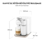 Nespresso F541 Gran Latissima Süt Çözümlü Kahve Makinesi, Beyaz