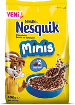Nesquik Nestlé Harfler Kakaolu Buğday ve Mısır Gevreği 310 g - Seçenekler: 310 Gram, 310 Gram (2 paketi), 400 Gram...