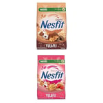 Nestlé Nesfit Çikolatalı Tam Buğday ve Pirinç Gevreği, 400 g & Nestlé Nesfit Kırmızı Meyveli Tam Tahıl ve Pirinç Gevreği, 400 g