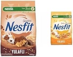 Nestlé Nesfit Çikolatalı Tam Tahıl ve Pirinç Gevreği 400 g ve Nestlé Nesfit Ballı ve Bademli Tam Tahıl ve Pirinç Gevreği 400 g