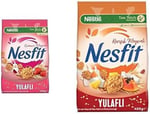 Nestlé Nesfit Kırmızı Meyveli Tam Tahıl ve Pirinç Gevreği, 400 g ve Nestlé Nesfit Tam Tahıllı Karışık Meyveli Mısır Gevreği, 400 g