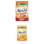 Nestlé Nesfit Tam Tahıllı Karışık Meyveli Mısır Gevreği, 400 g & Nestlé Nesfit Ballı ve Bademli Tam Tahıl ve Pirinç Gevreği 400 g
