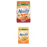Nestlé Nesfit Tam Tahıllı Karışık Meyveli Mısır Gevreği, 400 g & Nestlé Nesfit Ballı ve Bademli Tam Tahıl ve Pirinç Gevreği 400 g