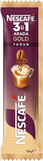 Nestle Nescafe 3ü1 Arada Gold Yoğun 10'lu Çoklu Paket 10x 17,6 g