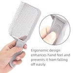 NestNook V Şekilli Tarak Saç Karıştırma Aracı, Solma Tarakları Profesyonel Saç Kesimi Isıya Dayanıklı FlatTop Saç Kesme Aletleri Erkek Salon Kuaförlük, Berber veya Evde Kullanım İçin (Gri 1 adet)