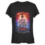 Netflix Stranger Things Ekip Bisiklet Yaka Tişört Kadın
