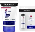Neutrogena Parfümlü El Kremi 75 ml + Dudak Kremi SPF 20 (4,8 g) — Parfümlü Onarıcı El Kremi — Kuru Dudaklar için Nemlendirici Balm