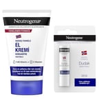 Neutrogena Parfümlü El Kremi 75 ml + Dudak Kremi SPF 20 (4,8 g) — Parfümlü Onarıcı El Kremi — Kuru Dudaklar için Nemlendirici Balm