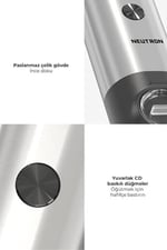 Neutron Pilli Led Işıklı Tuz ve Karabiber Öğütücü ikili Set