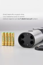 Neutron Pilli Led Işıklı Tuz ve Karabiber Öğütücü ikili Set
