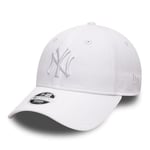 New Era WMN Essential 9 Forty Ayarlanabilir Şapka NY Yankees Beyaz Beyaz