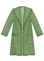 New Look Kesim deseni, kağıt, beyaz, 32 ila 50 (XS ila XL)