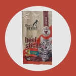 New Story Sığır Etli Stick Yumuşak Kedi Ödül Maması 3'lü Paket 5 Gram x 3 Adet