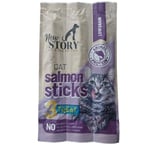 New Story Somon Balık Etli Stick Yumuşak Kedi Ödül Maması 3'lü Paket 5 Gram x 3 Adet