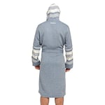 New York Fitty Lacivert Organik Pamuk Peştemal Bornoz L/X-Large (Lacivert/Ekru)