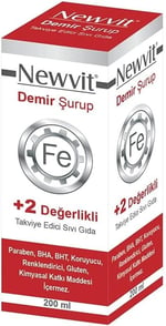 Newvit Demir Şurubu 200 mL Keçi Boynuzu Renkli
