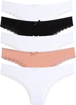 Nicoletta-Mıxcolor Kadın Külot 5'li Paket Brazillian