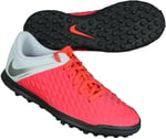 Nike Jr Hypervenom 3 Kulübü Tf, Unisex Çocuk Futsal Ayakkabı, Multicolour (Lt Crimson/MTLC Koyu Gri/Kurt Gri 600), 5 UK (38 EU) 38 EU