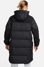 Nike Storm Fit Down Fill Oversize Hoodie Ful Zip Jacket Erkek Su Geçirmez Kaz Tüyü Kapüşonlu Mont Siyah