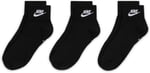 Nike Üniseks her bilek çorabı için vazgeçilmezdir (3 çift)