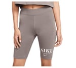 Nike Women's Mid Rise Bike Shorts Vizon Kahveregi Biker Şort Tayt